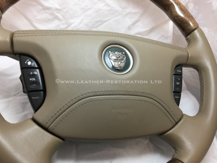 Leather Restoration Jaguar XJ (X350 20032006) original wood